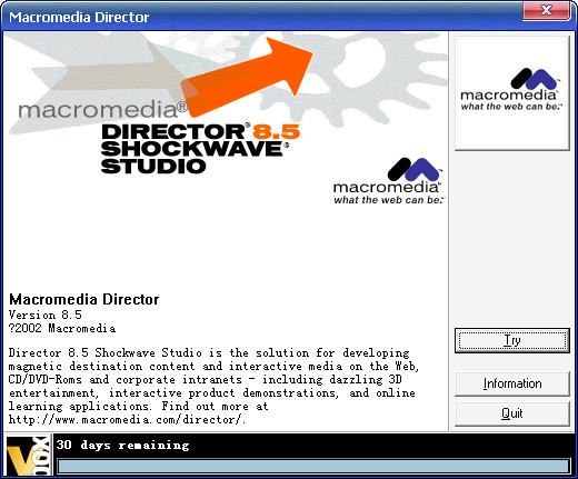 macromedia director v8.5 英文绿色免费版