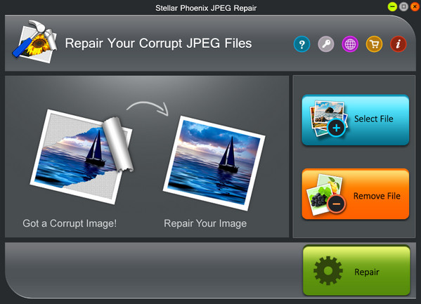 jpeg图片修复工具(Stellar Phoenix JPEG Repair) v3.0 英文安装特别版(附注册码)