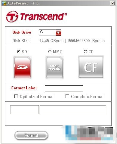 SD\\MMC\\CF\\TF手机内存卡修复工具AutoFormat V1.8