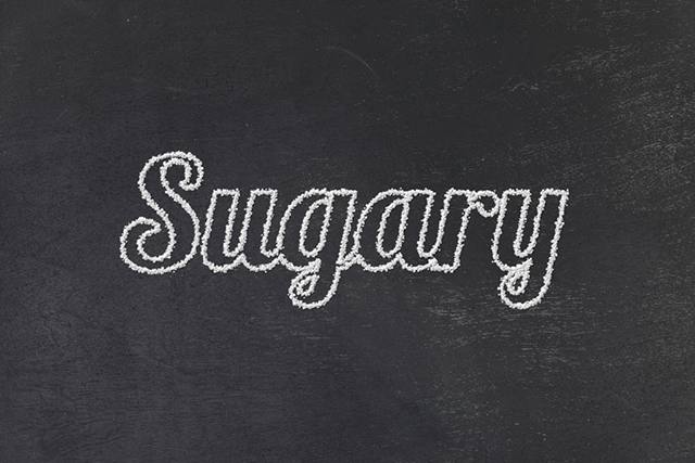 PS制作结霜的甜糖文字效果