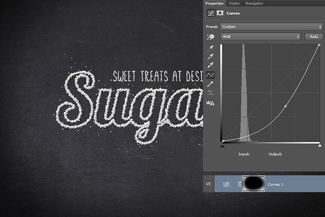 PS制作结霜的甜糖文字效果