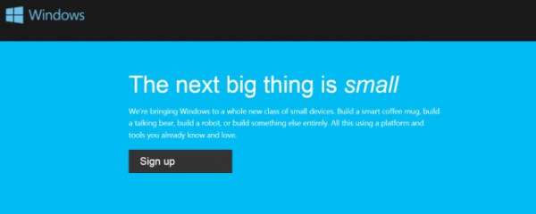 微软推出Windows物联网操作系统预览版