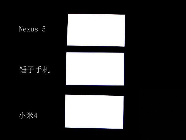 JDI夏普LG之战 米4/锤子/Nexus 5屏对比 