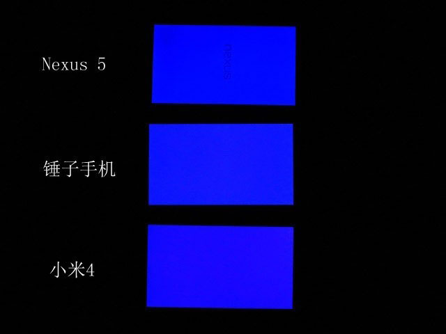 JDI夏普LG之战 米4/锤子/Nexus 5屏对比 