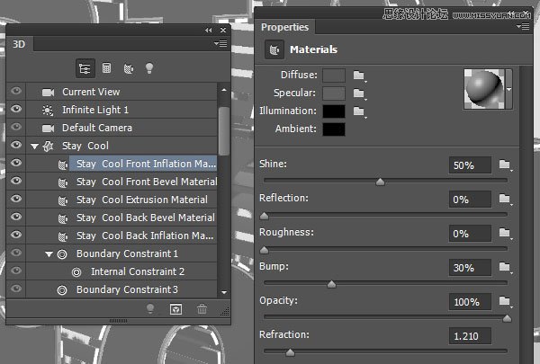 Photoshop设计漂亮创意的3D立体艺术字教程