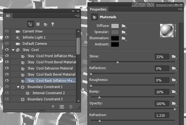 Photoshop设计漂亮创意的3D立体艺术字教程