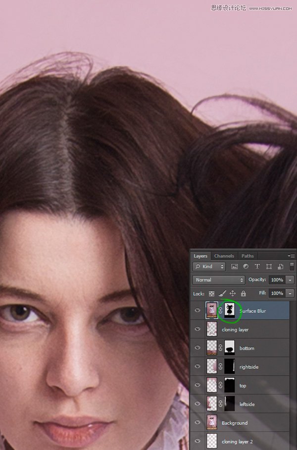 Photoshop把杂乱的人像背景处理地更加美观