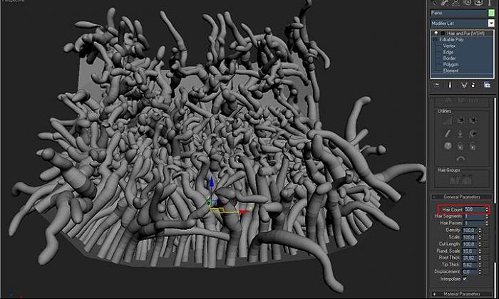 3dsmax毛发系统制作海葵 脚本之家 max渲染教程