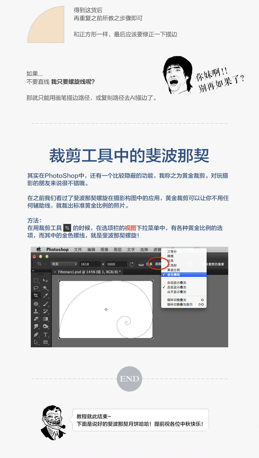 斐波那契螺旋是什么?教你用PS快速绘制精确的斐波那契螺旋