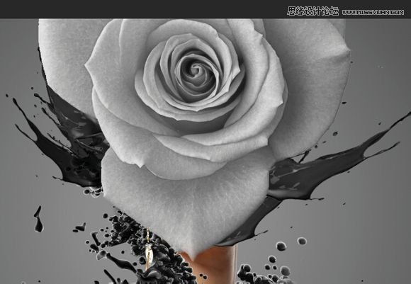 用Photoshop合成超酷的泼墨效果的流体风格海报