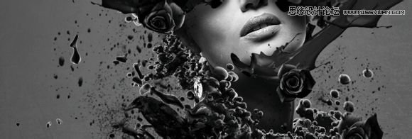 用Photoshop合成超酷的泼墨效果的流体风格海报