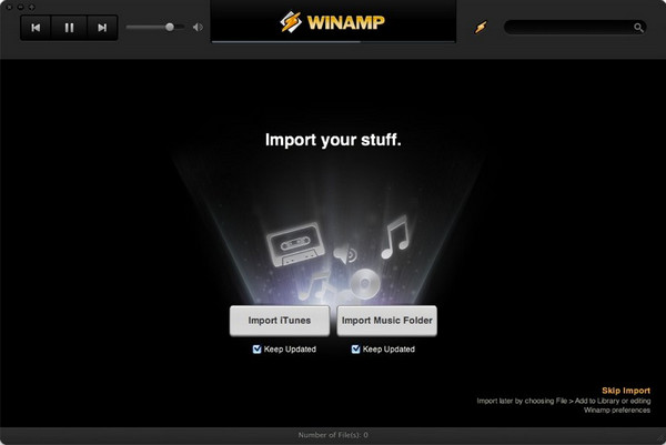 Winamp For Mac(音乐播放器) V0.8.1 苹果电脑版