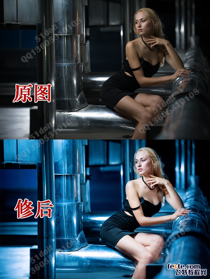 ps皮肤通透教程:PS调出美女晶莹通透肌肤