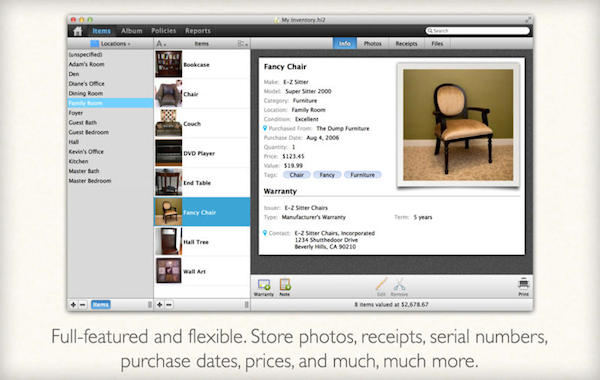 Home Inventory for mac v3.4.0 苹果电脑版