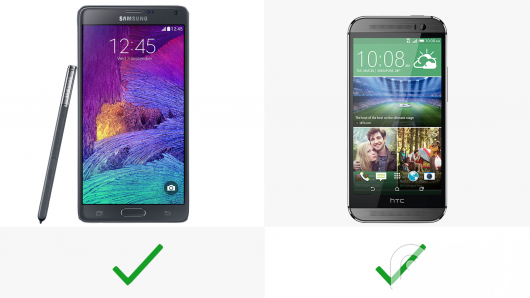 三星Note4与HTC M8大比拼：配置参数全方位对比