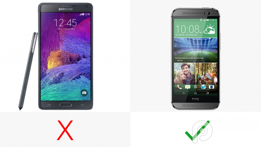 三星Note4与HTC M8大比拼：配置参数全方位对比