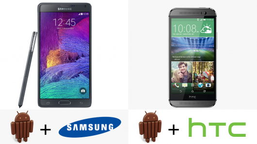 Both devices run on the latest 4.4 KitKat flavor of Android