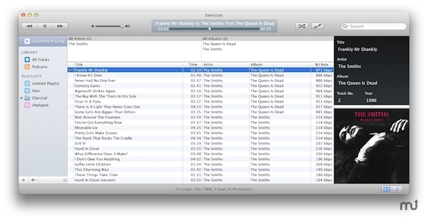 Swinsian for Mac(音乐播放器) v3.0 Preview15 苹果电脑版