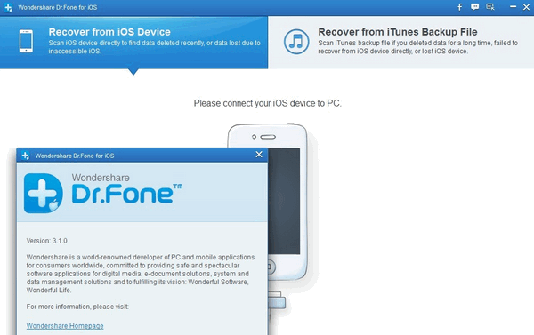 Wondershare dr.fone for ios Mac(数据恢复软件) v7.4.5 苹果版