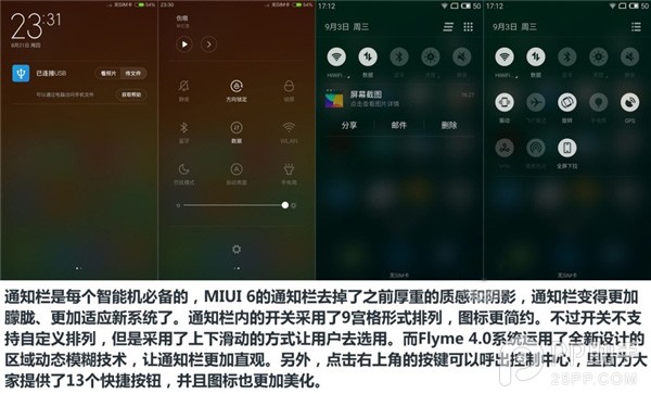 MIUI 6对比Flyme 4.0：强强比拼谁更好用？