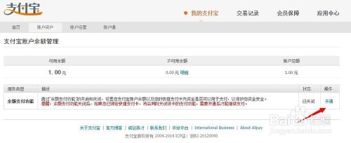 支付宝余额支付功能关闭了怎么办?如何开启
