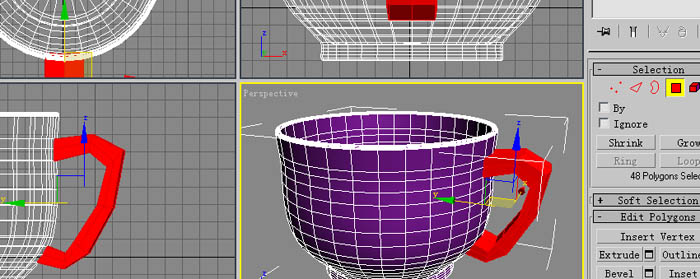 3DS Max教程：茶杯（旋转＋多边形建模） 脚本之家 3DSMAX建模教程