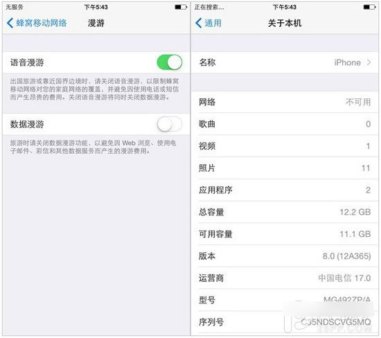 港版iPhone6网络制式支持测试 电信用户杯具