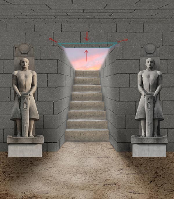 教你用PS合成5000年前古老神秘的埃及古墓