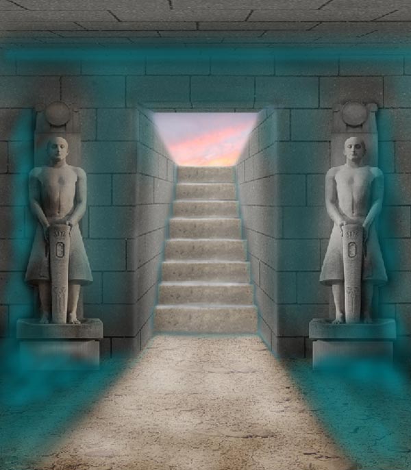 教你用PS合成5000年前古老神秘的埃及古墓