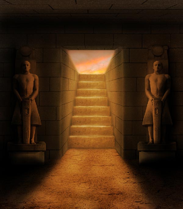 教你用PS合成5000年前古老神秘的埃及古墓