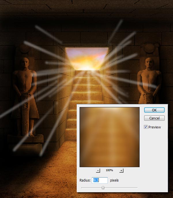 教你用PS合成5000年前古老神秘的埃及古墓