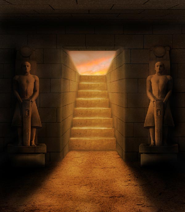 教你用PS合成5000年前古老神秘的埃及古墓