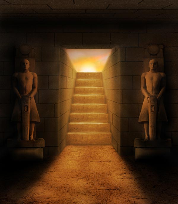 教你用PS合成5000年前古老神秘的埃及古墓