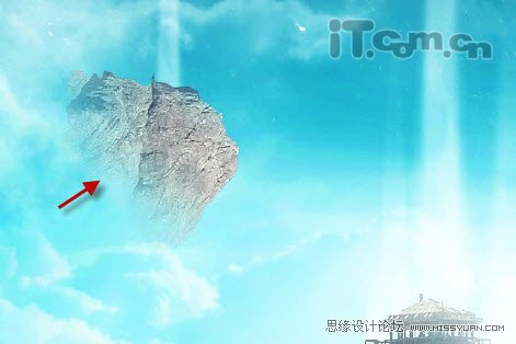 Photoshop合成在大草原上漂浮的岛屿奇幻场景