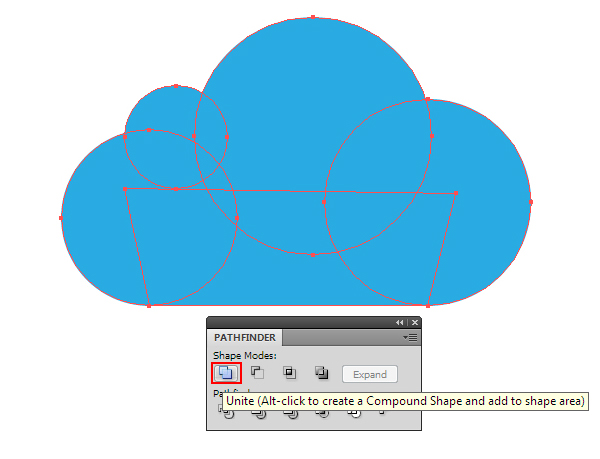 AI绘制玻璃质感云图标 脚本之家 AI实例教程 glass cloud 05