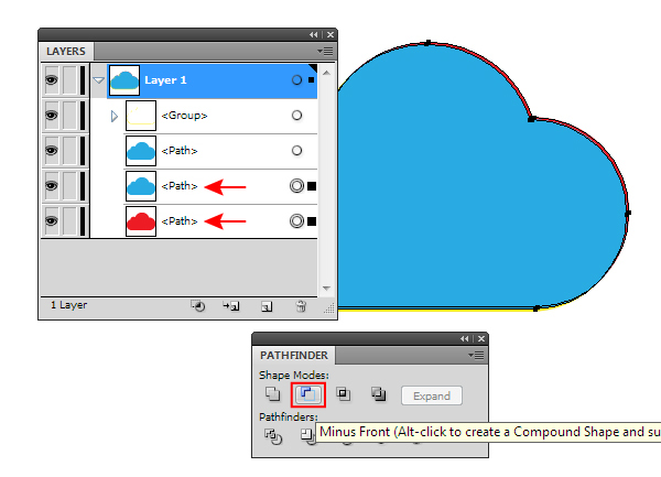 AI绘制玻璃质感云图标 脚本之家 AI实例教程 glass cloud 10