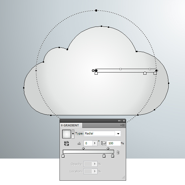 AI绘制玻璃质感云图标 脚本之家 AI实例教程 glass cloud 16