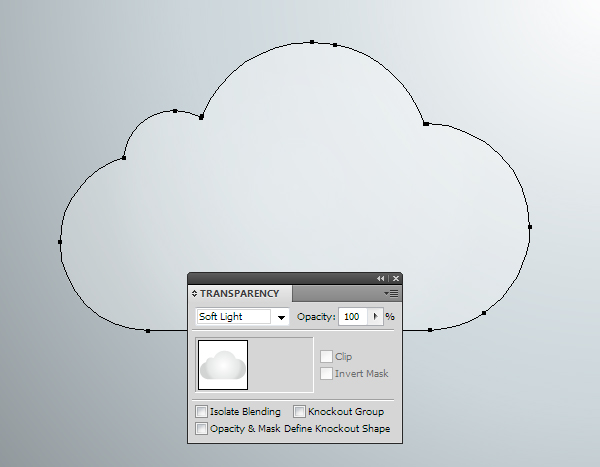 AI绘制玻璃质感云图标 脚本之家 AI实例教程 glass cloud 17