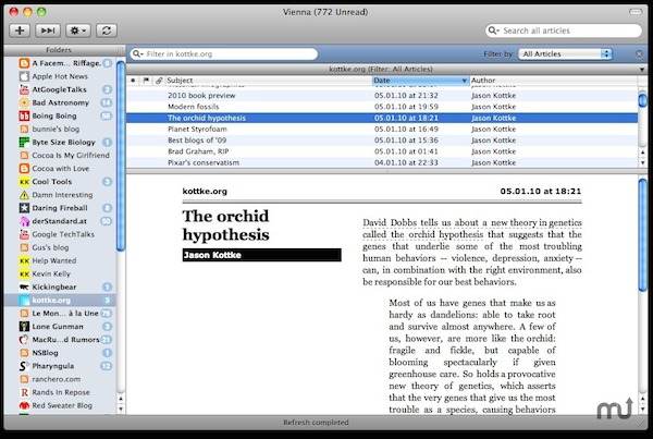 Vienna for mac(Rss阅读器) V3.3.0 苹果电脑版