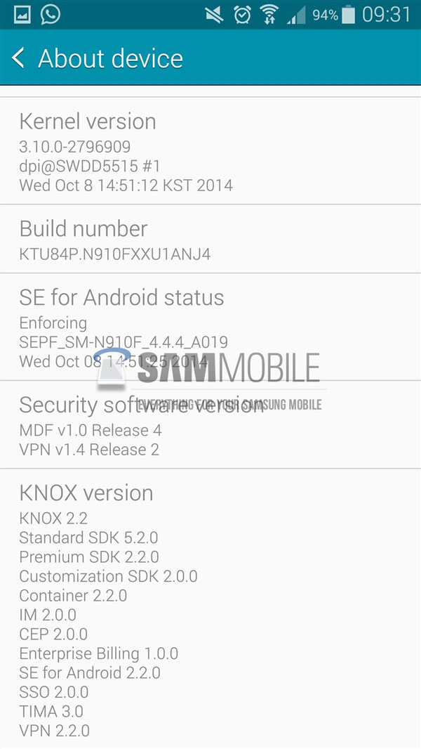 Galaxy Note 4未上市先升级：电池更凶猛了