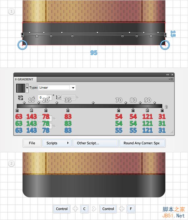 Illustrator绘制复古风格的打火机图标,PS教程,思缘教程网