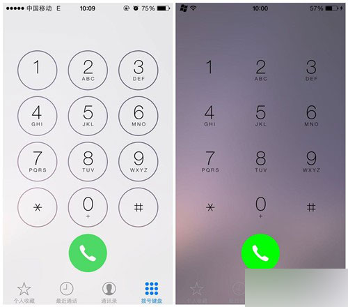 iOS8越狱美化插件sleekphone：拨号界面/数字透明化