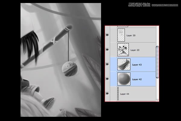 Photoshop绘制一幅骑在宠物蜘蛛上的孩子奇幻插画教程