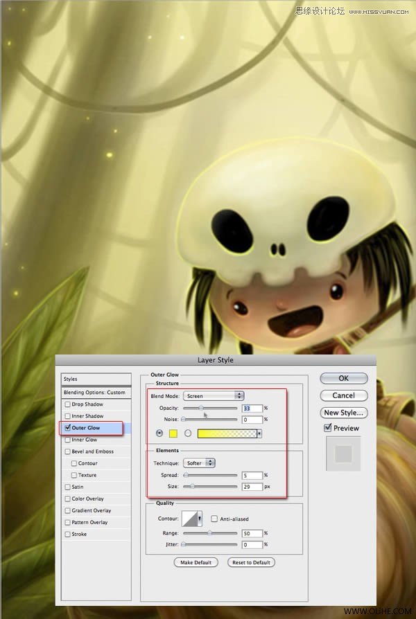 Photoshop绘制一幅骑在宠物蜘蛛上的孩子奇幻插画教程