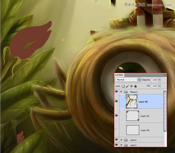 Photoshop绘制一幅骑在宠物蜘蛛上的孩子奇幻插画教程