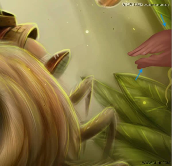 Photoshop绘制一幅骑在宠物蜘蛛上的孩子奇幻插画教程