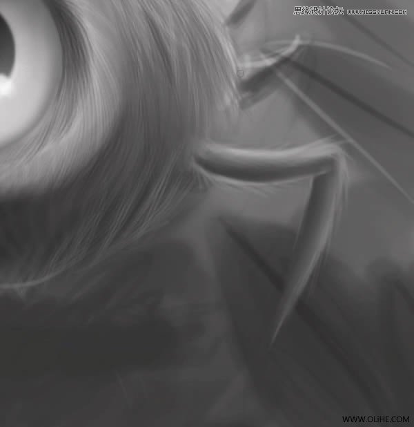 Photoshop绘制一幅骑在宠物蜘蛛上的孩子奇幻插画教程