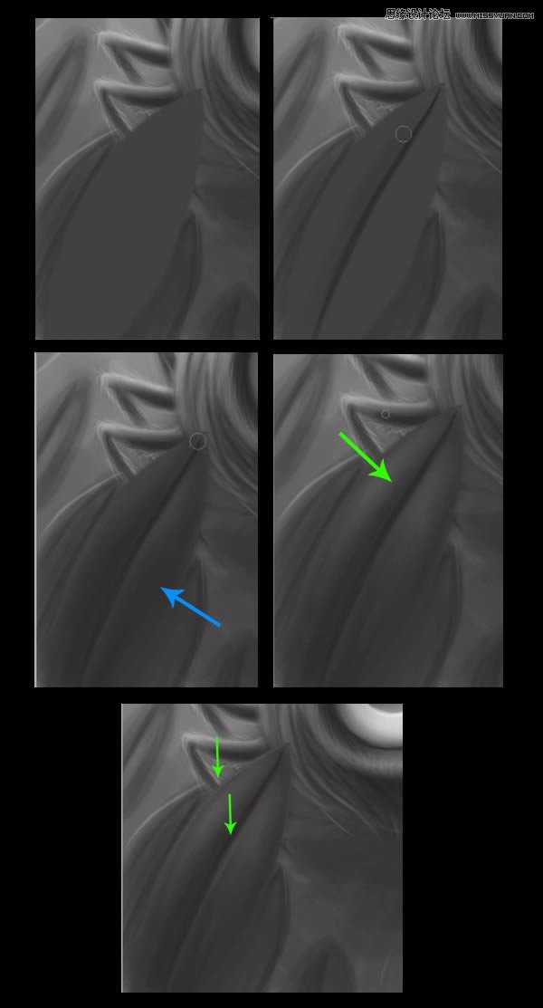 Photoshop绘制一幅骑在宠物蜘蛛上的孩子奇幻插画教程