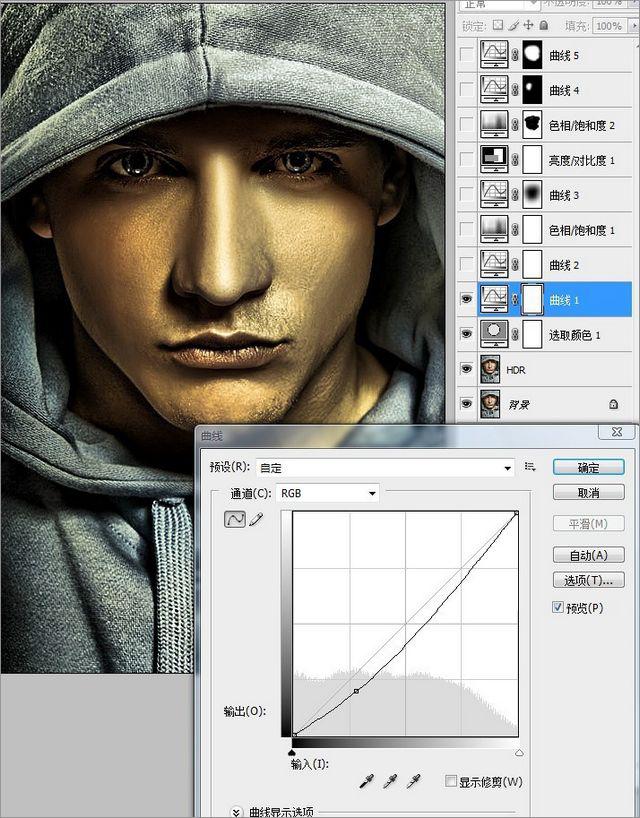 在Photoshop中调出人物照片高质量的HDR效果