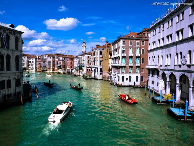 Photoshop利用lightroom调出威尼斯风景照片清新通透色彩”
